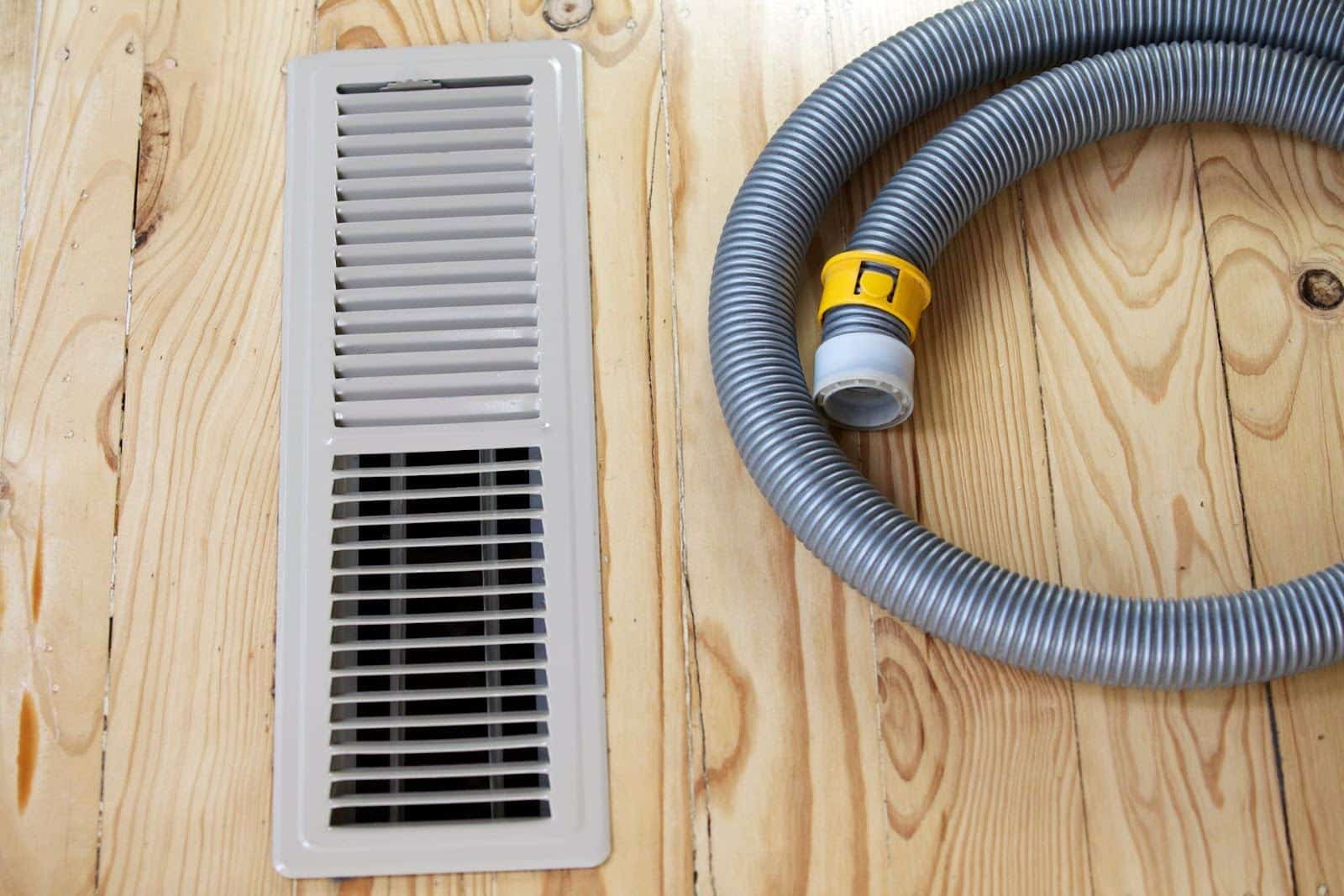 An HVAC vent is cleaned for better ventilation.