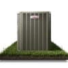 A Lennox AC unit on grass.